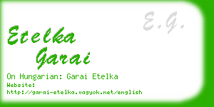 etelka garai business card